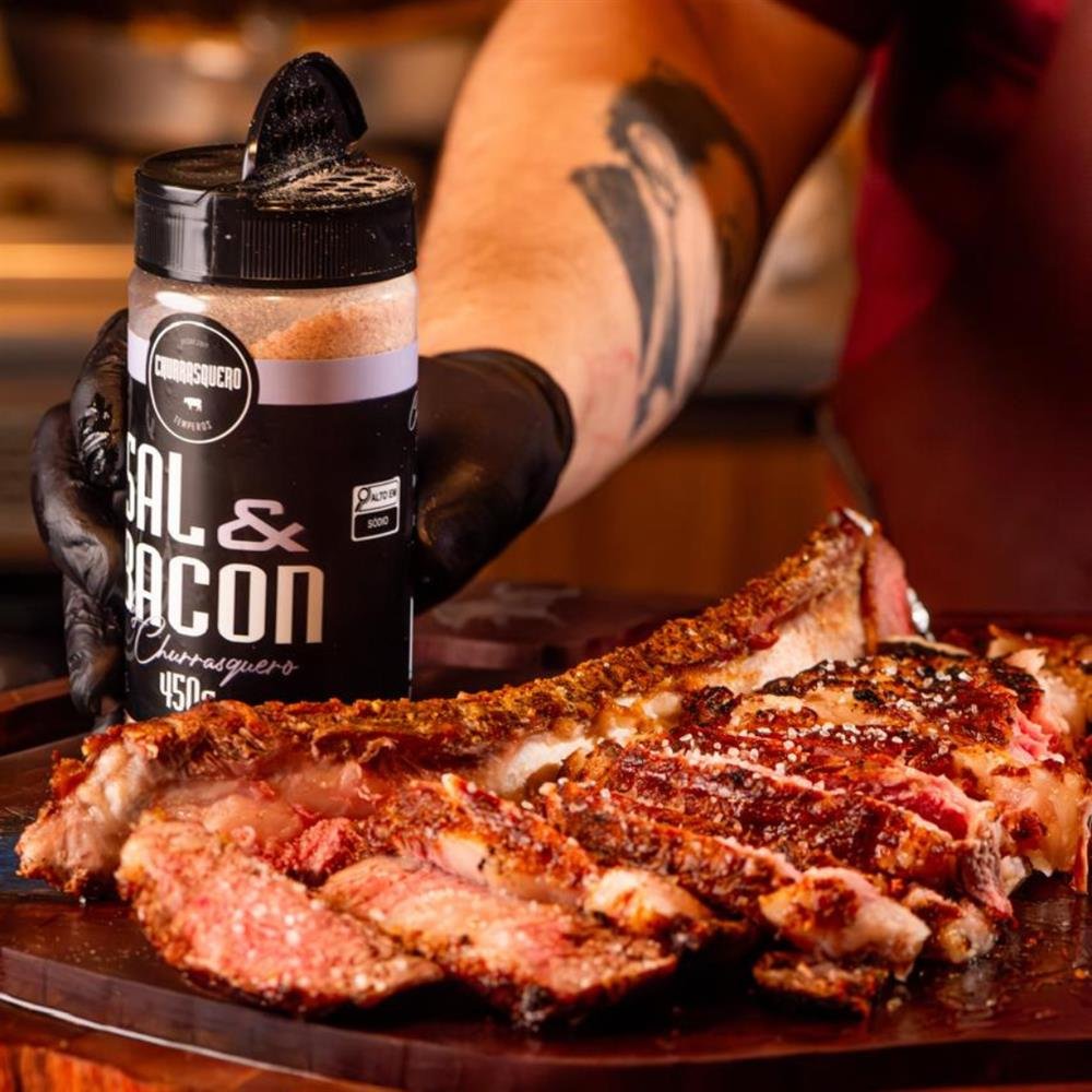 Sal de Parrilla Churrasquero 450g - Bacon