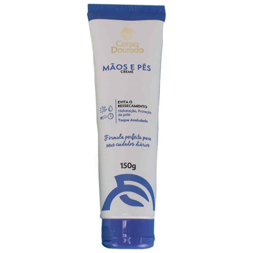 Creme Mãos E Pés Corpo Dourado 150G.