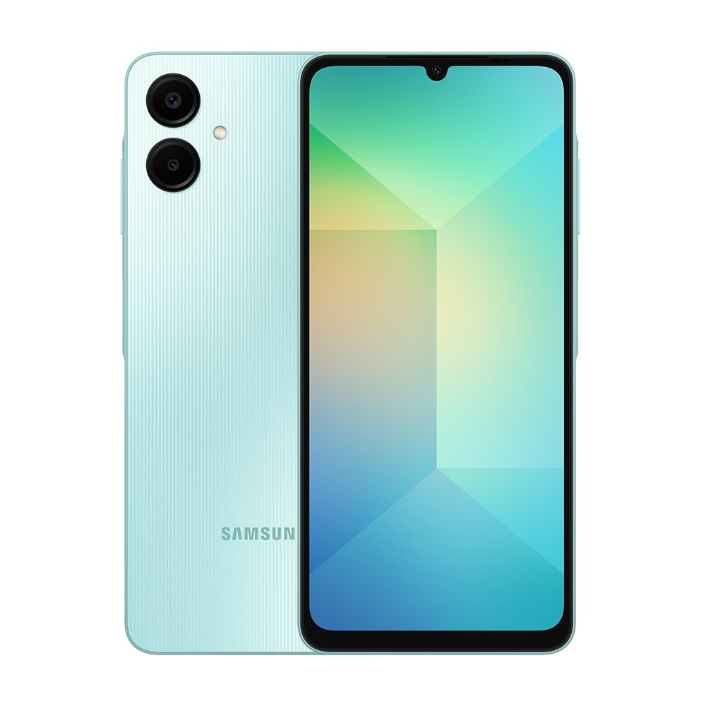 Smartphone Samsung Galaxy A06 A065M Verde Claro - Tela 6.7", 4G+Wi-Fi, Câm. Traseira 50MP - 4GB RAM, 128GB