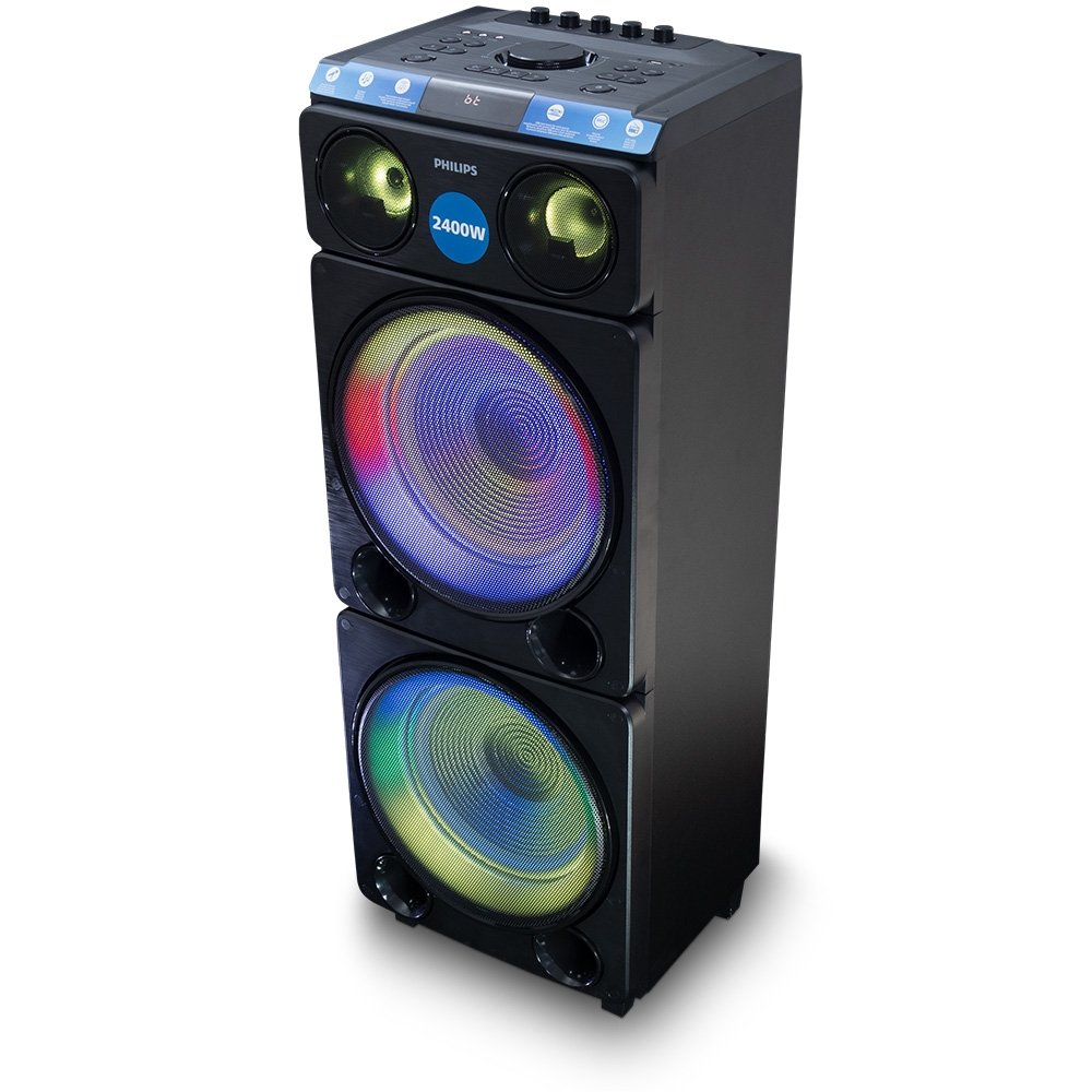 Caixa De Som Philips Party Speaker TAX5509/78 - Bluetooth, 2400W, Preto