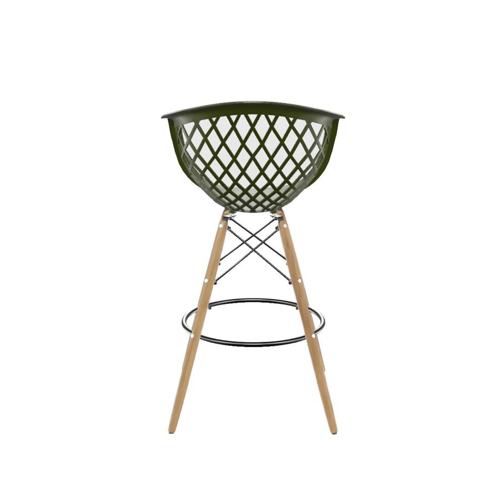 Banqueta Web polipropileno Verde Militar Dsw