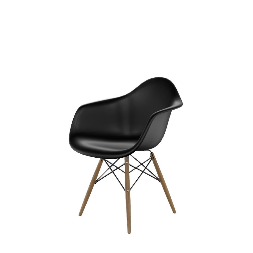 Cadeira Arm polipropileno Preta Dsw