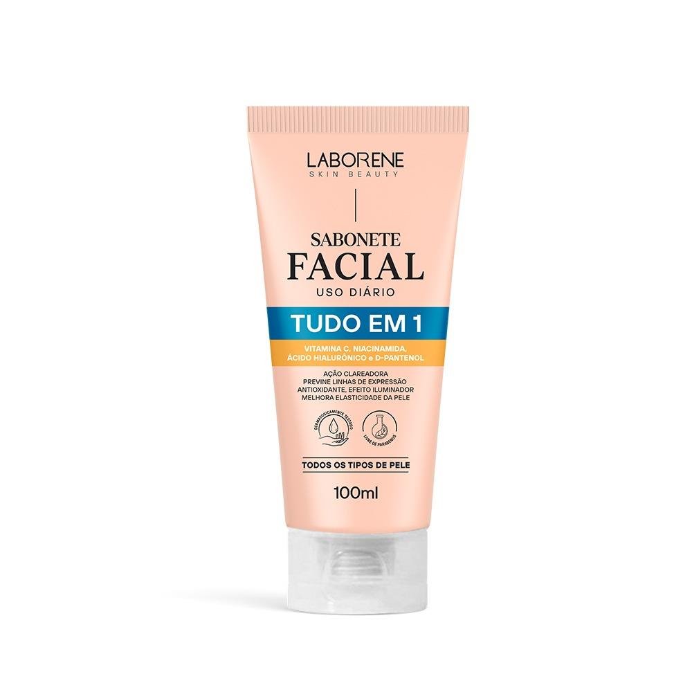 Sabonete Facial Tudo em 1 Laborene 100 ml.