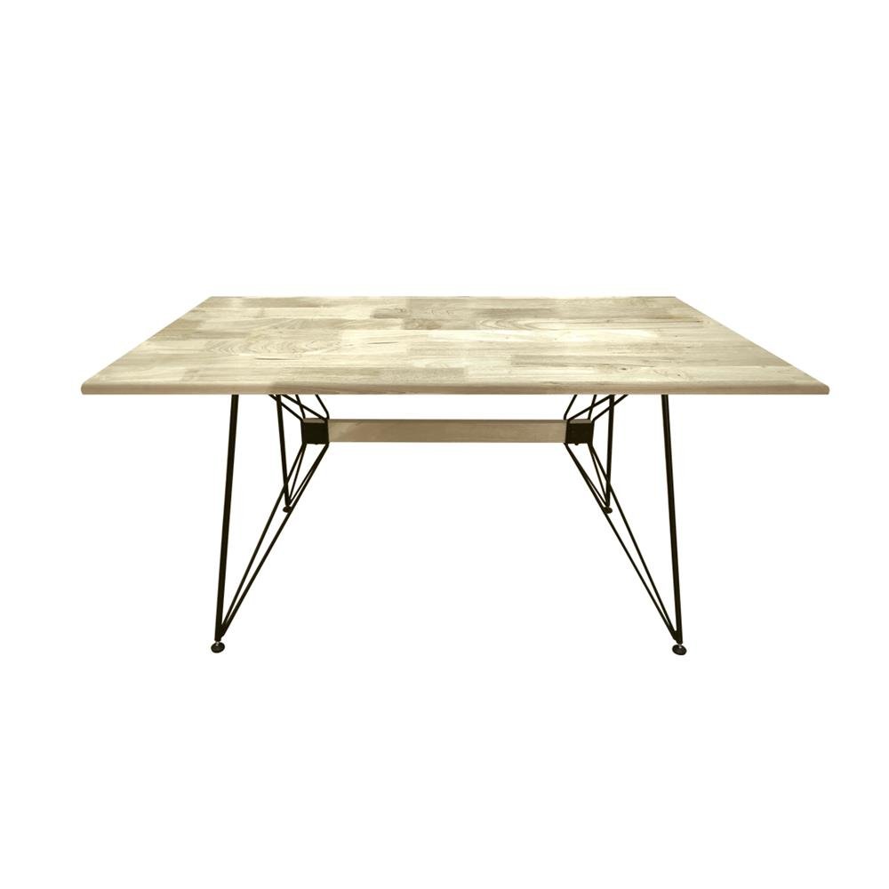 Mesa Industrial Tampo Retangular Amadeirado 150X90 centimetros (Base Wing)