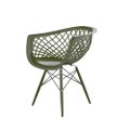 Cadeira Web polipropileno Verde Militar Dsw Injetado Verde Militar
