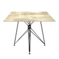 Mesa Industrial Tampo Quadrada 90X90 centimetros