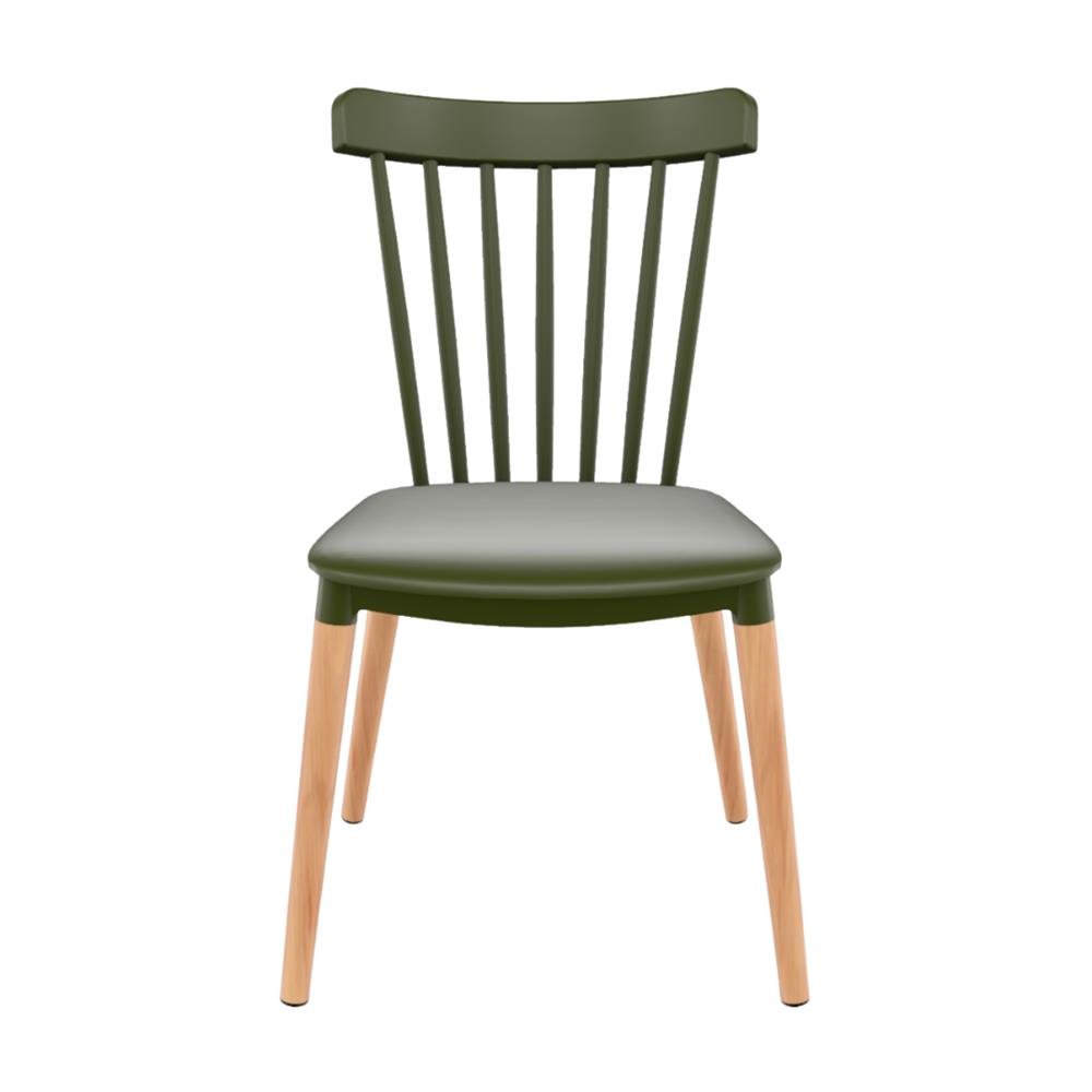 Cadeira Windsor polipropileno Verde Militar