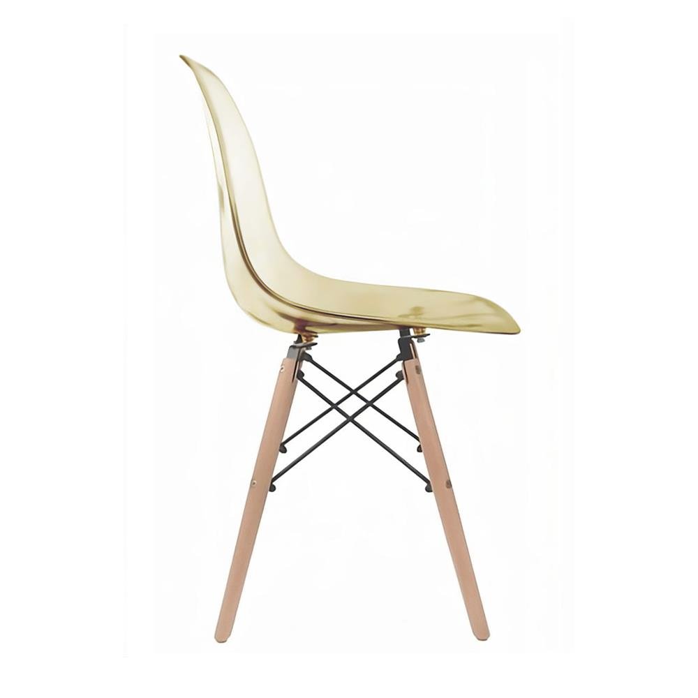 Cadeira Eames Policarbonato Ambar Dsw