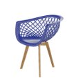 Cadeira Web polipropileno Azul Bic Wood