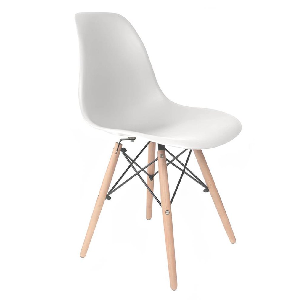 Cadeira Eames polipropileno Branca Dsw