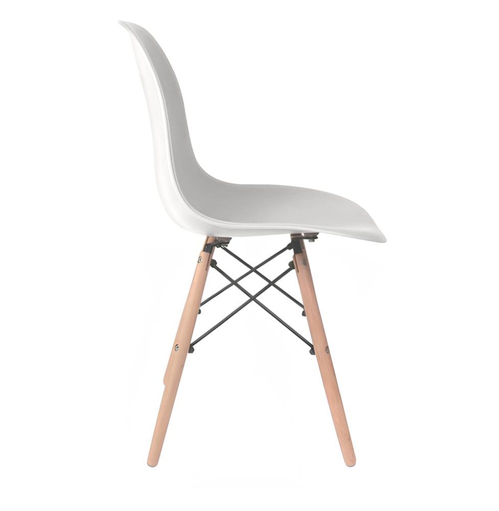 Cadeira Eames polipropileno Branca Dsw
