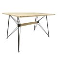 Mesa Industrial Tampo Retangular Amadeirado 120X90 centimetros (Base Wing)