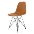 Cadeira Eames polipropileno Tangerina Eiffel Preto