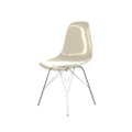 Cadeira Eames Policarbonato Ambar Tower Cromado