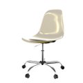 Cadeira Eames Policarbonato Ambar Office Cromado