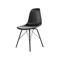 Cadeira Eames polipropileno Preta Tower Preto