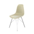 Cadeira Eames polipropileno Fendi Tower Cromado