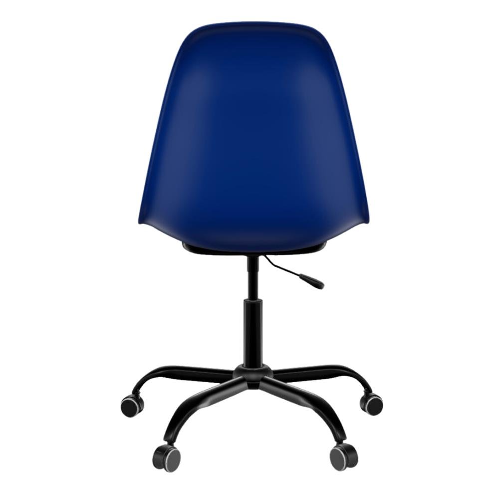 Cadeira Eames polipropileno Azul Bic Office Preto