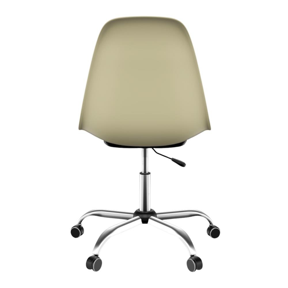 Cadeira Eames polipropileno Fendi Office Cromado