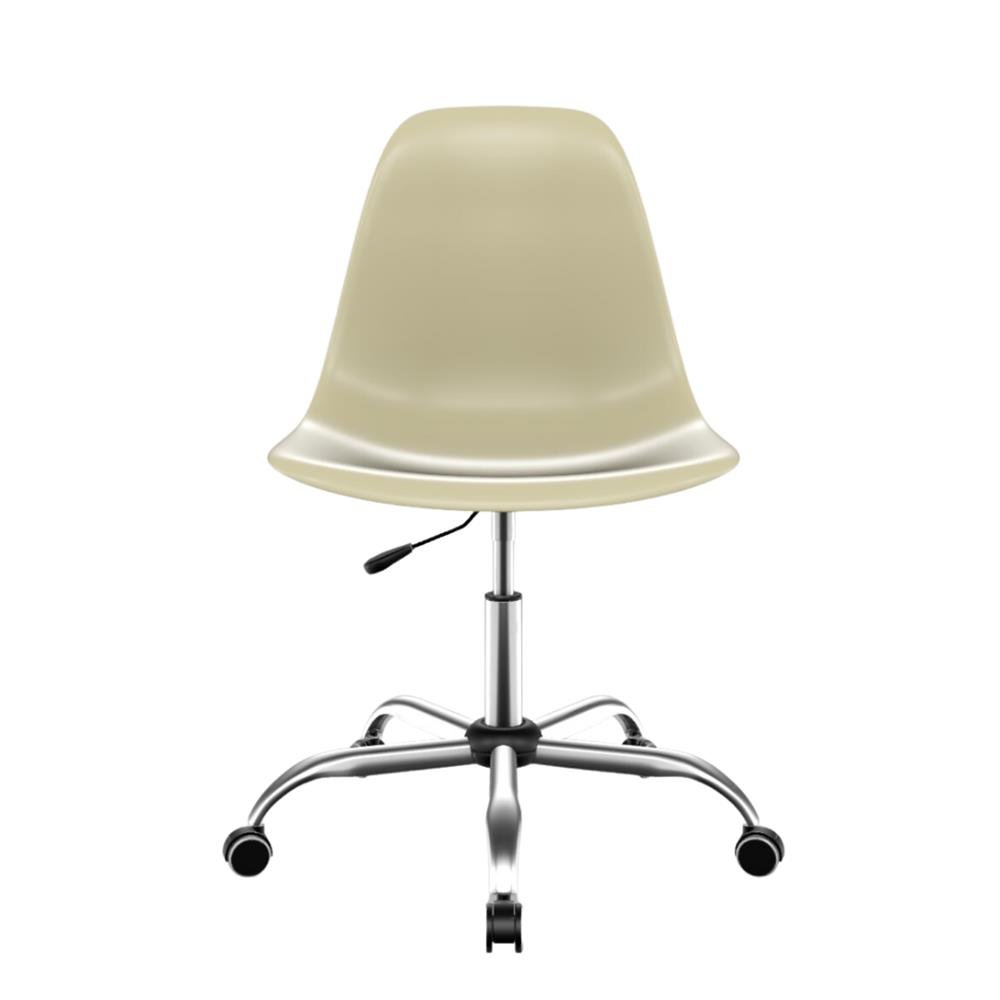 Cadeira Eames polipropileno Fendi Office Cromado