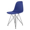 Cadeira Eames polipropileno Azul Bic Eiffel Preto