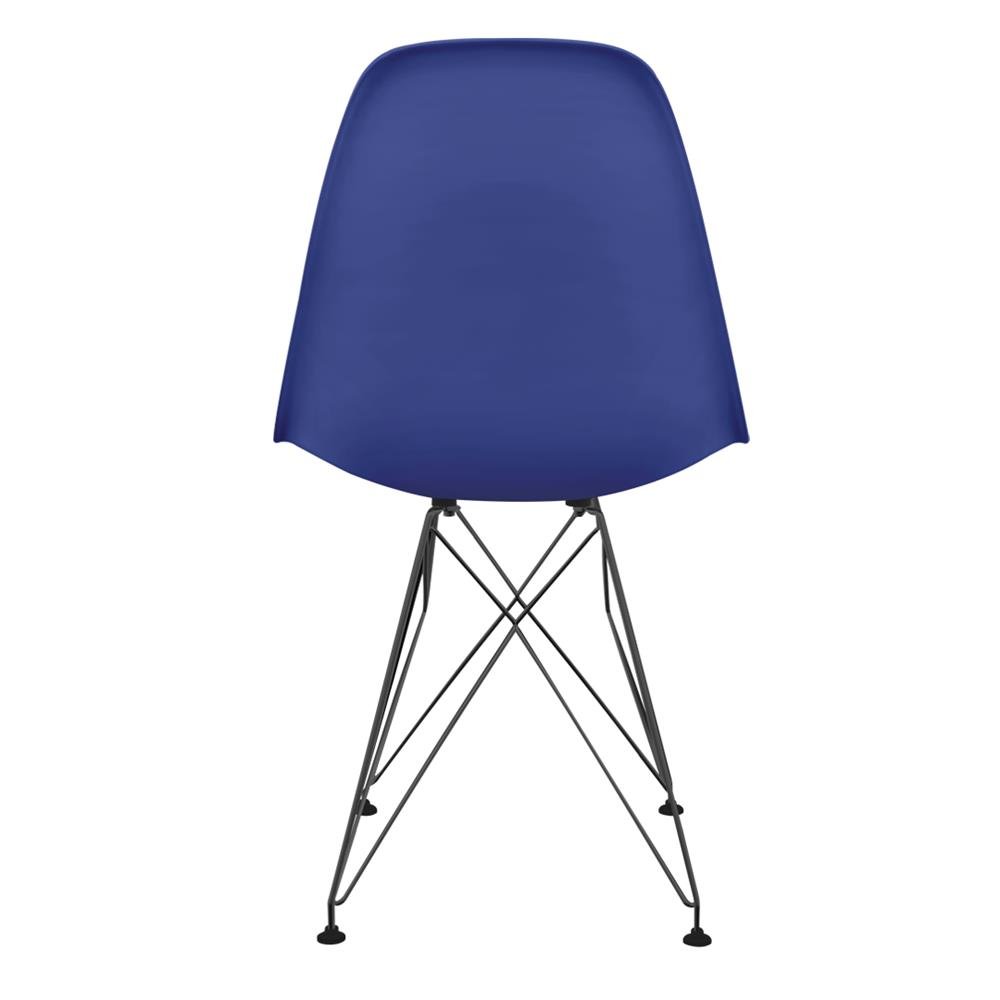 Cadeira Eames polipropileno Azul Bic Eiffel Preto