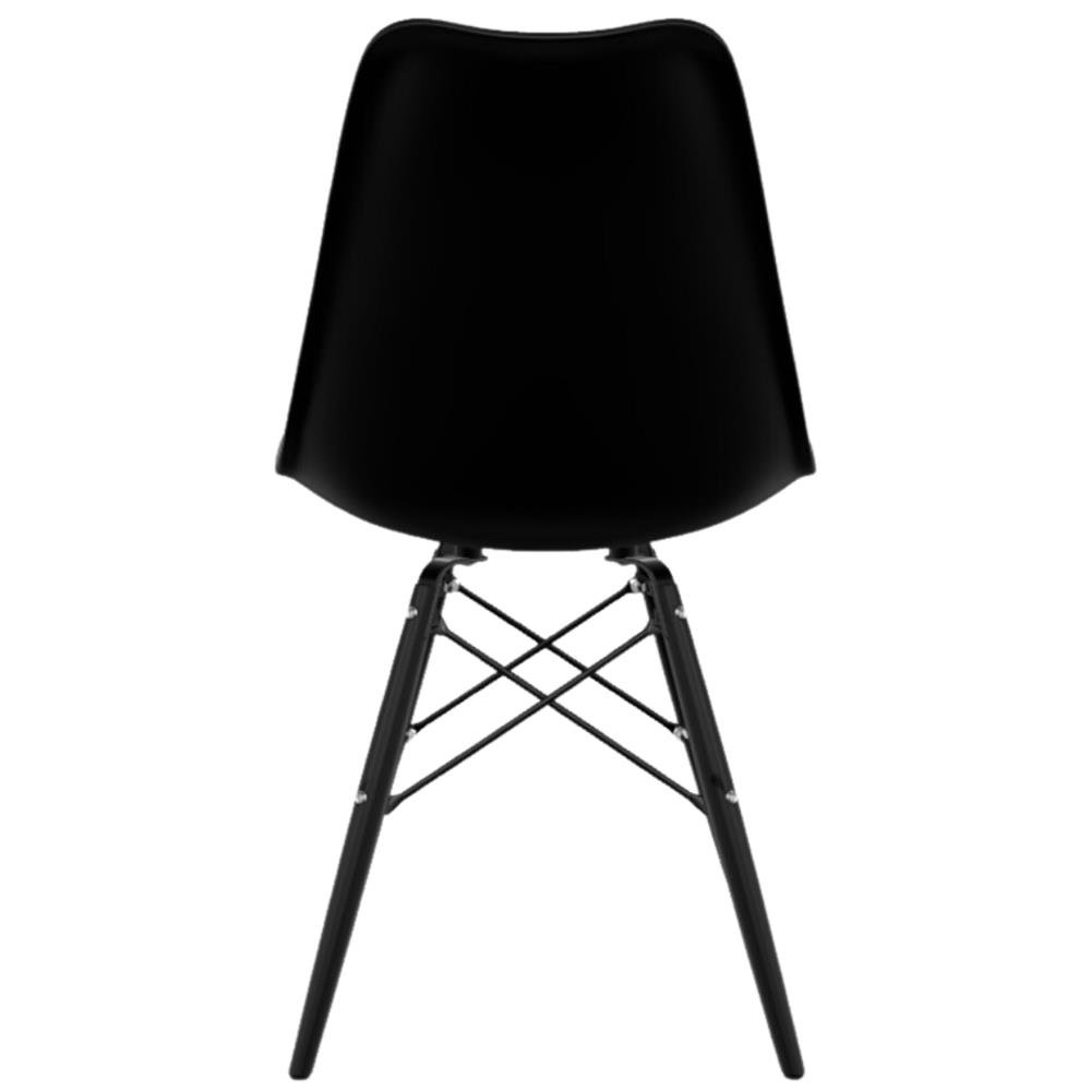 Cadeira Saarinen polipropileno Preta Dsw Injetado Preto