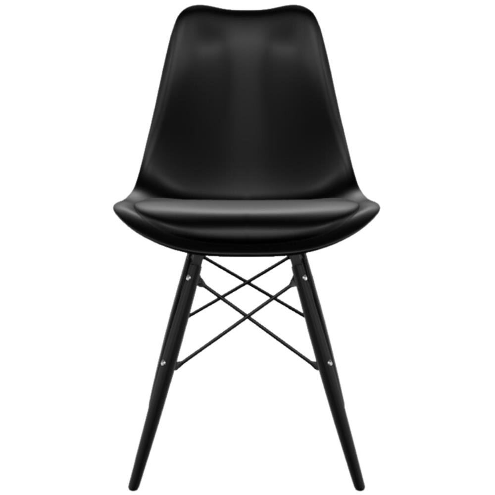Cadeira Saarinen polipropileno Preta Dsw Injetado Preto