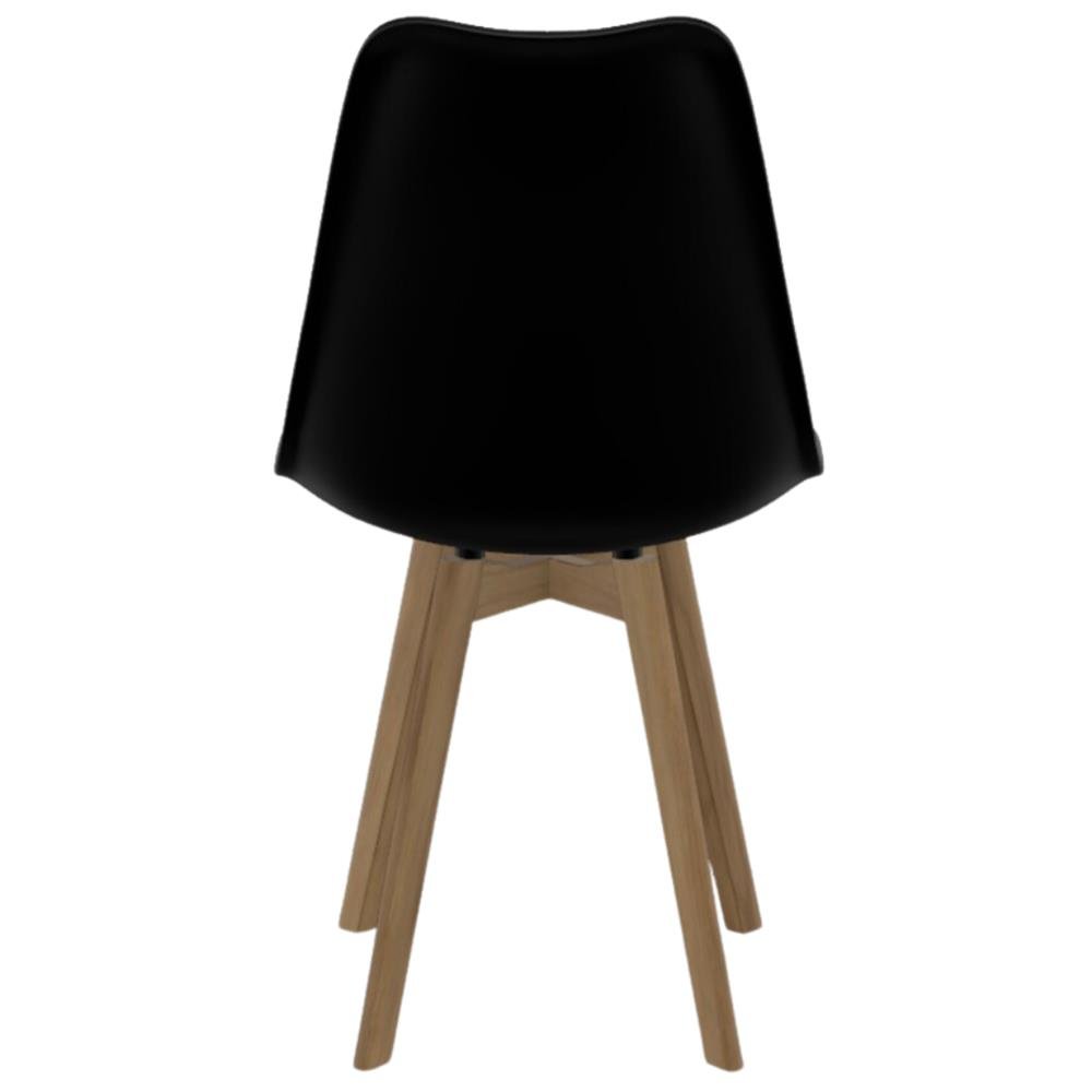 Cadeira Saarinen polipropileno Preta Wood