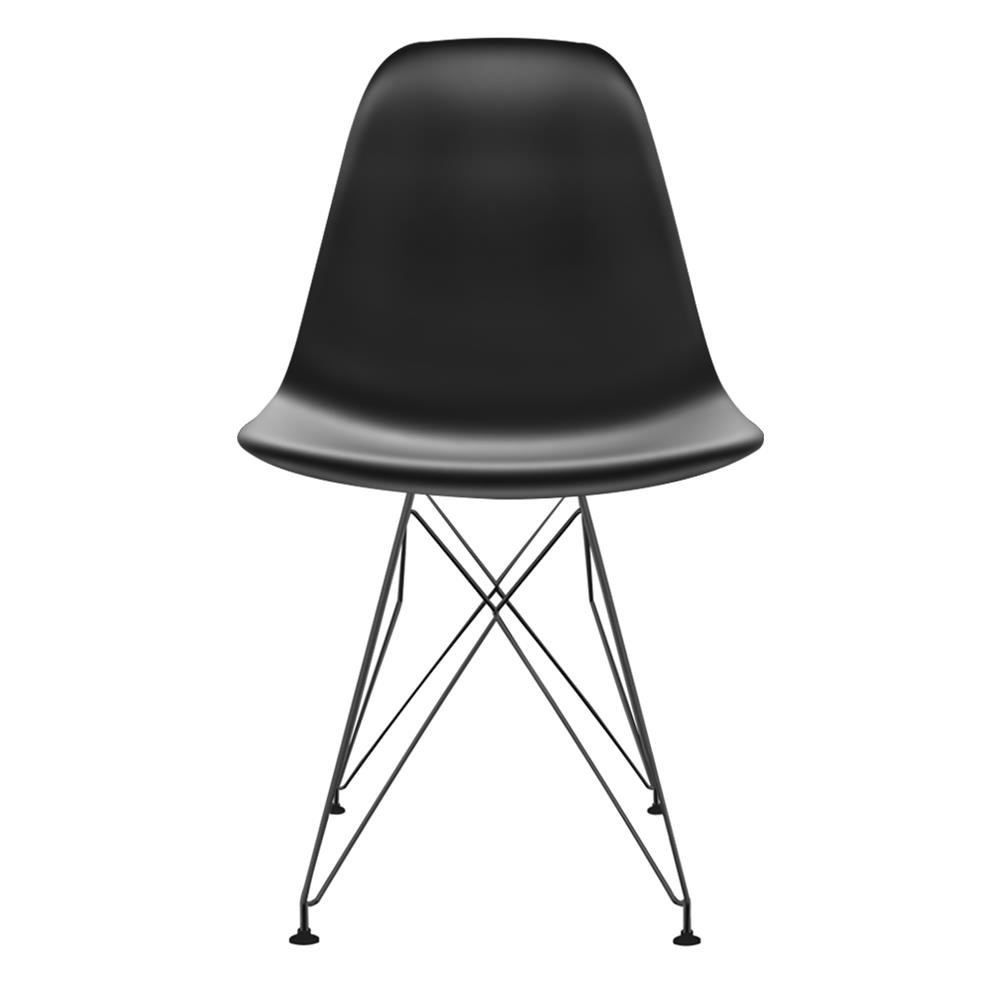 Cadeira Eames polipropileno Preta Eiffel Preto