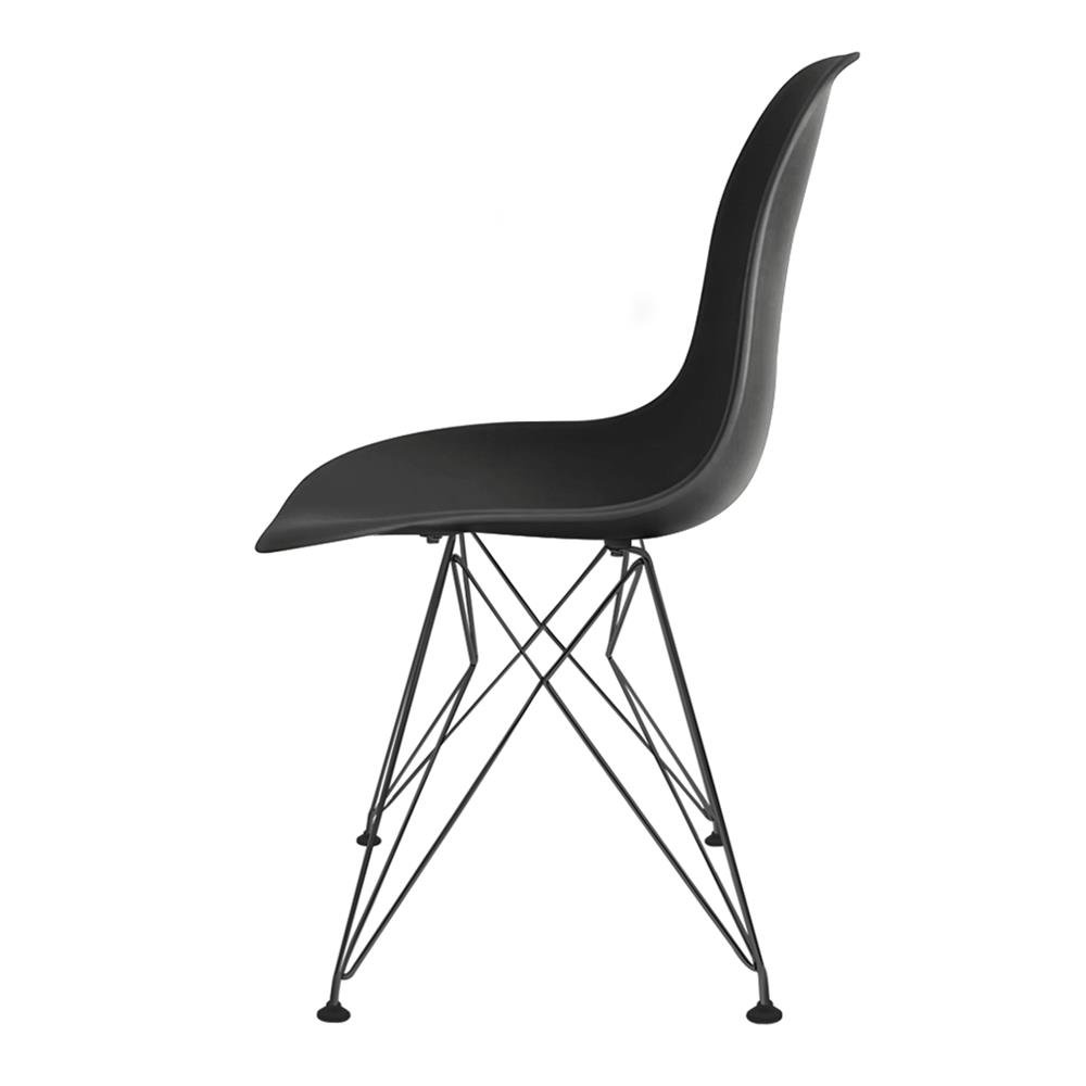 Cadeira Eames polipropileno Preta Eiffel Preto