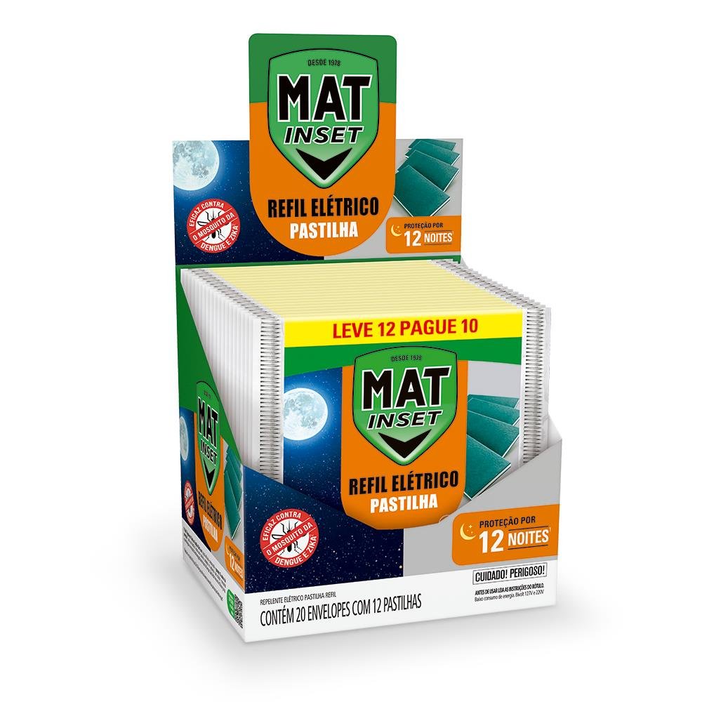 Mat Inset Elet Past Refil 5X20X12Un Promo