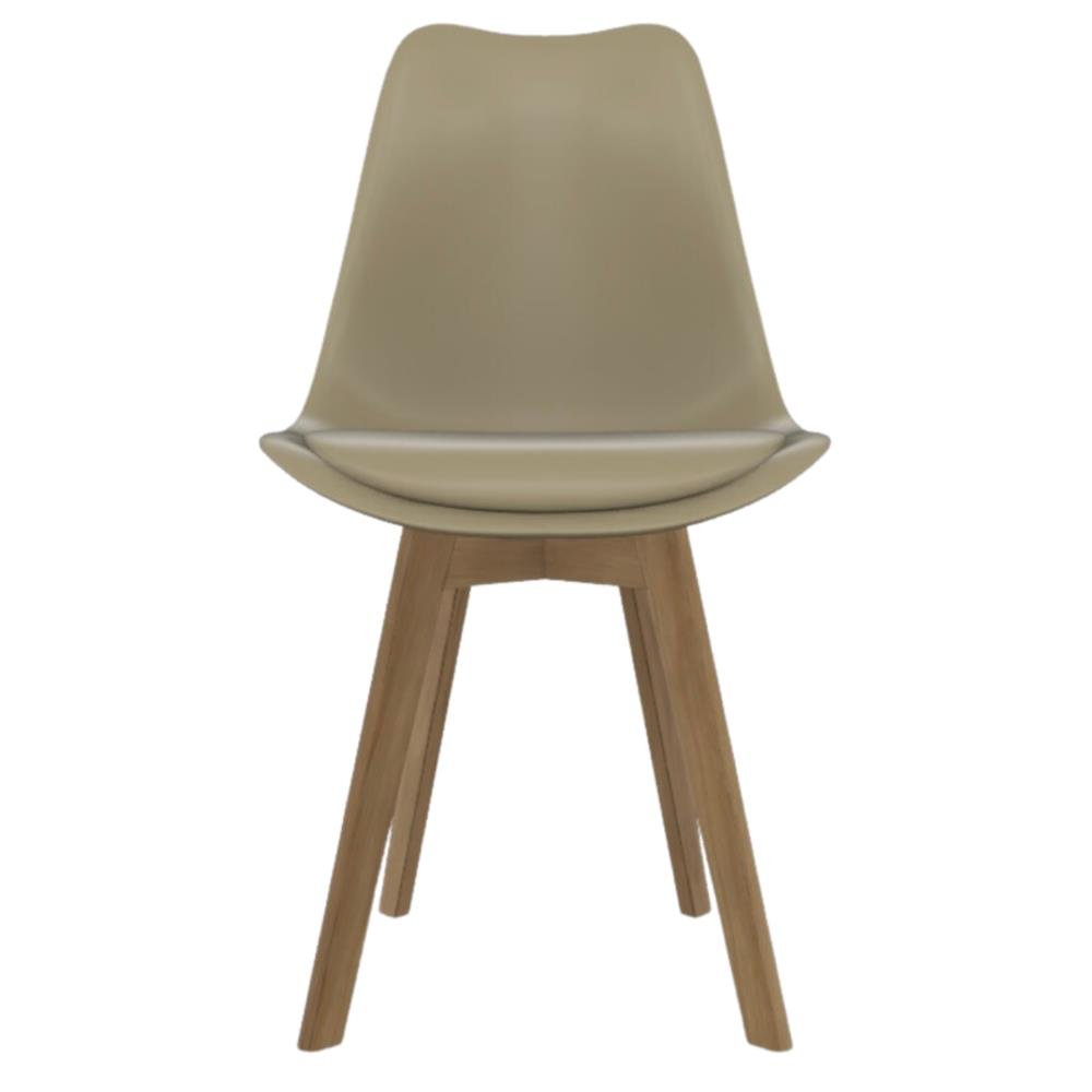Cadeira Saarinen polipropileno Nude Wood