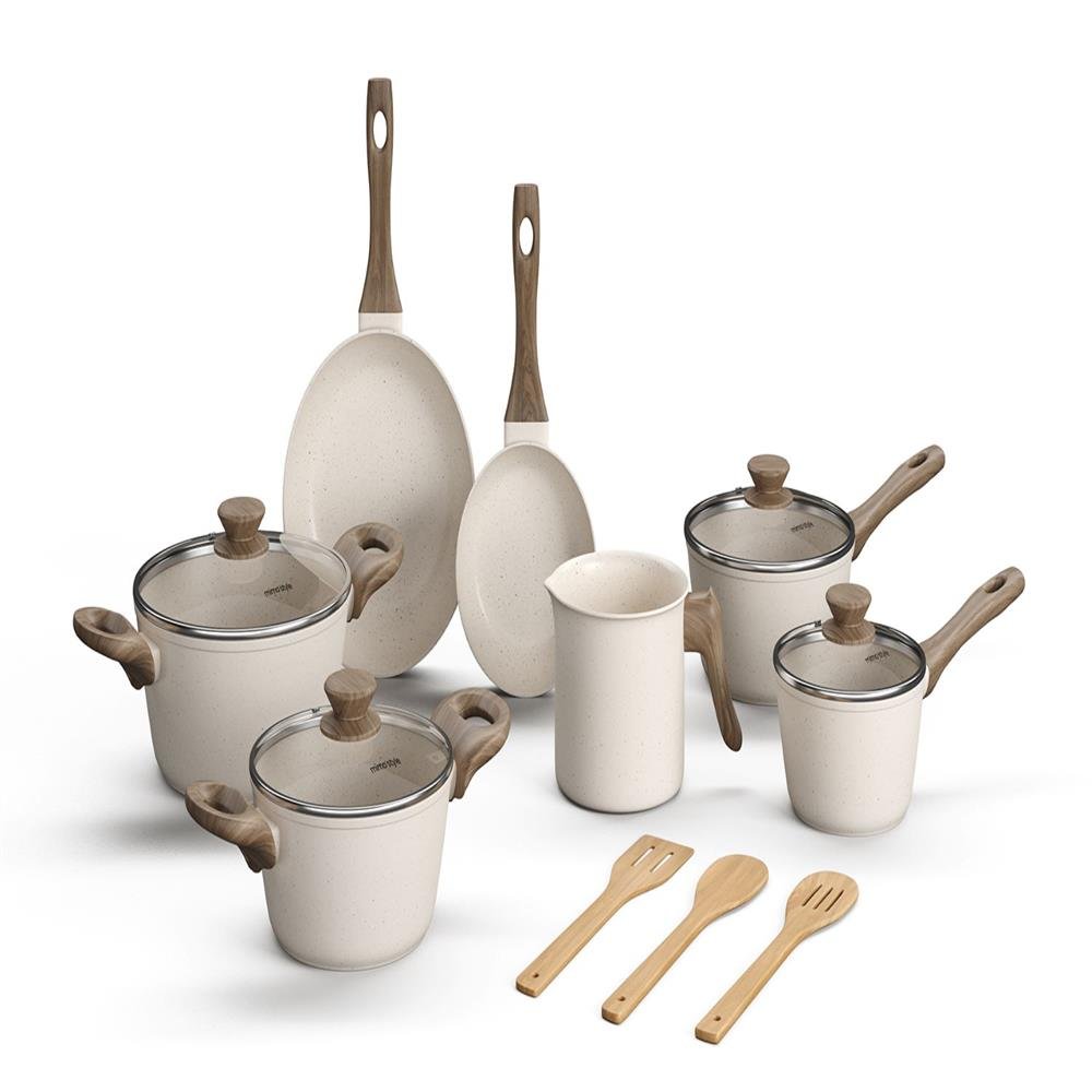 JOGO DE PANELA MIMO STYLE COOK MARMOL 10 PECAS 9763