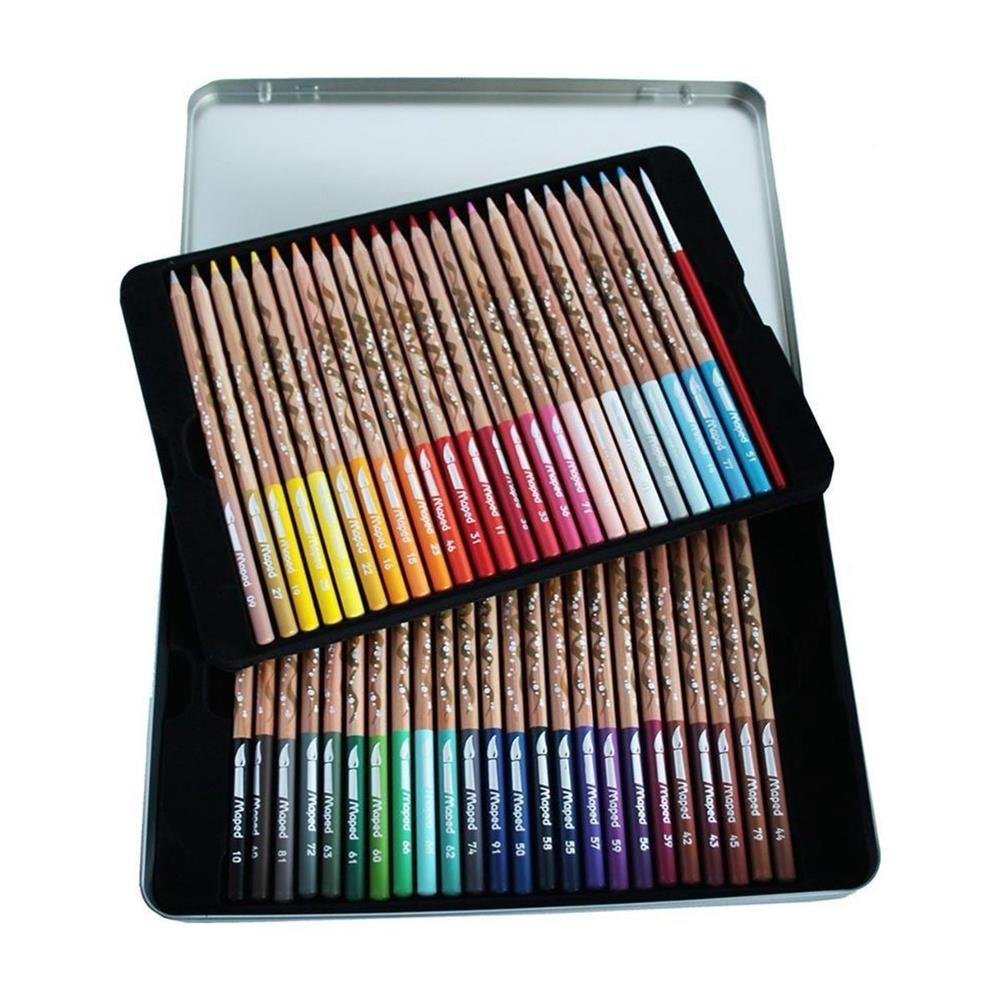 Lapis De Cor Artistico Maped Aquarela Com 48 Cores