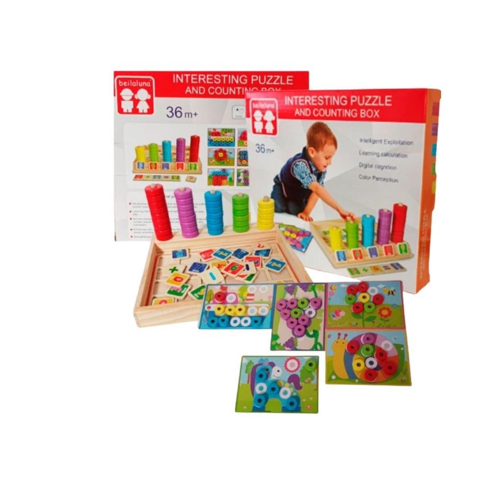 Brinquedo Pedagogico De Madeira Puzzle Blessed