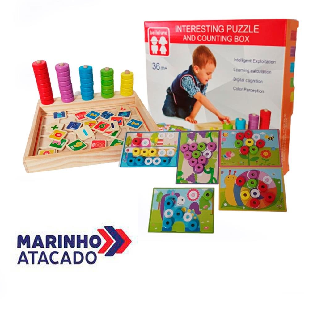 Brinquedo Pedagogico De Madeira Puzzle Blessed