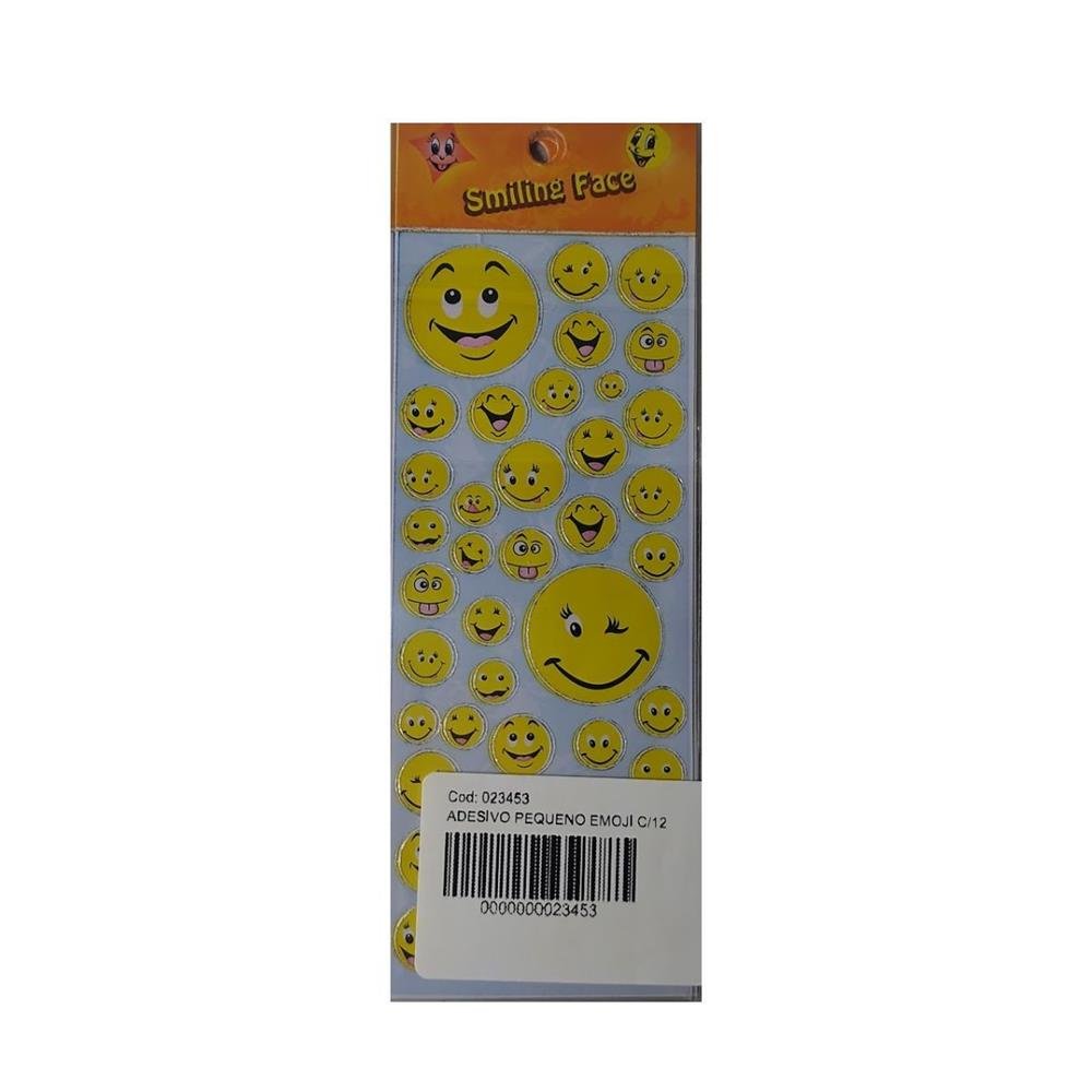 Adesivo Pequeno Emoji C/12