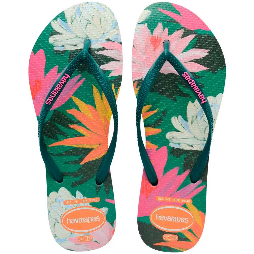 Havaianas Slim Summer Bliss 5266 Verde Pantanal 33-40 com 12 Pares