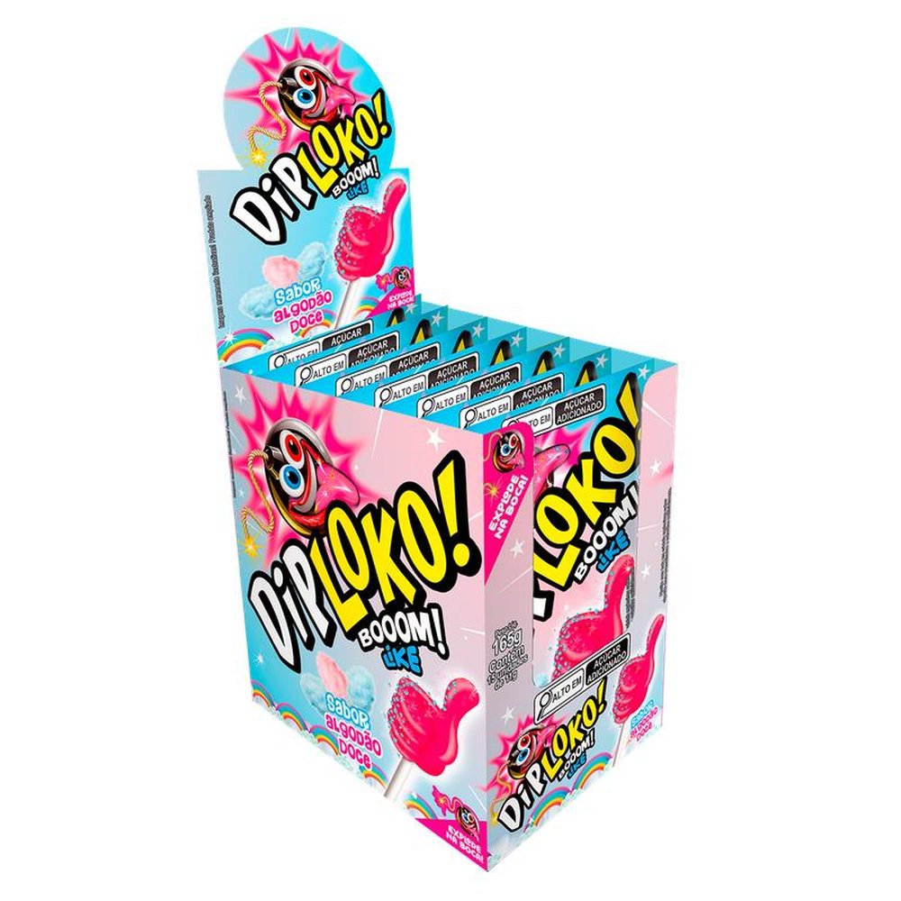Dip Loko Booom Algodão Doce 15x11g - Danilla