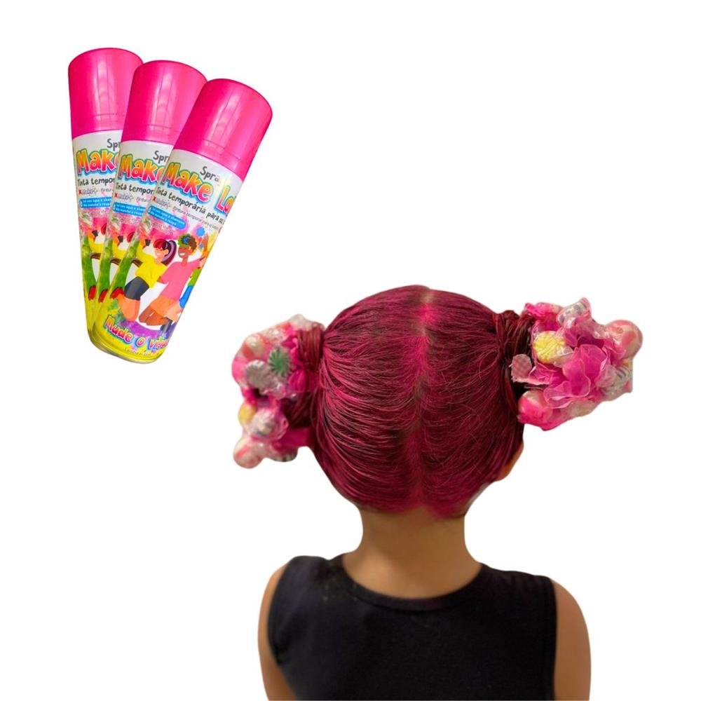 Tinta De Cabelo Spray Make Loko 120Ml Rosa