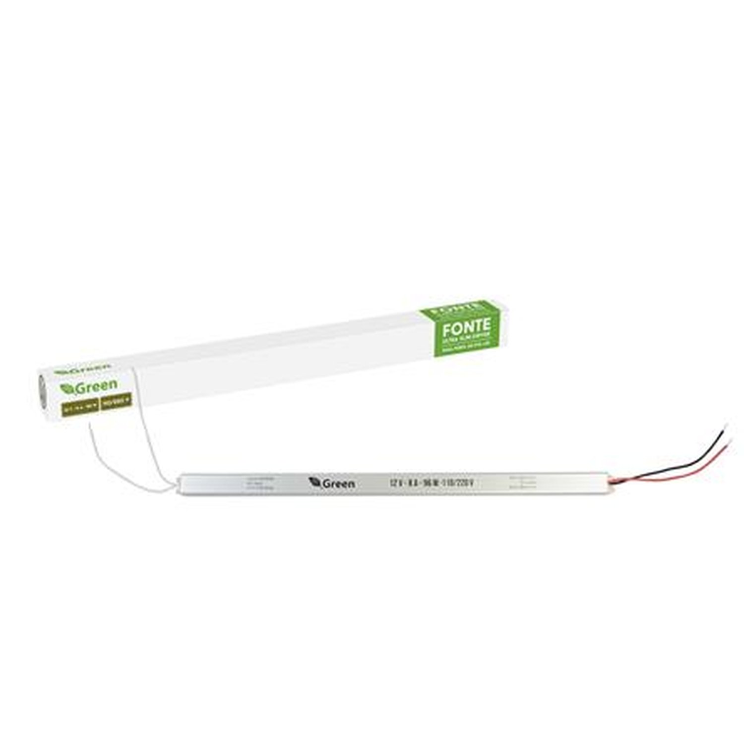 Fonte Ultra Slim Driver Para Perfil De Fita De LED - 12V 8a 96w - 110/220v