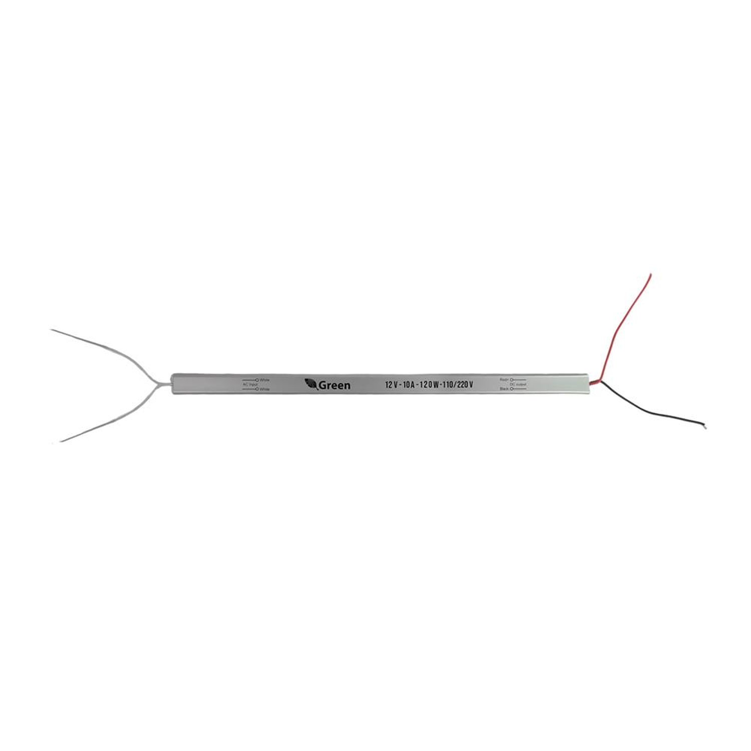 Fonte Ultra Slim Driver Para Perfil De Fita De LED - 12V 10A 120w - 110/220v