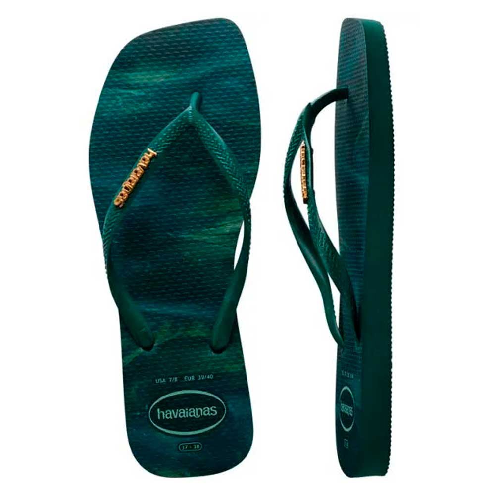 Havaianas Slim Square Trendy 5266 Verde Pantanal 35/36 Com 12 Pares