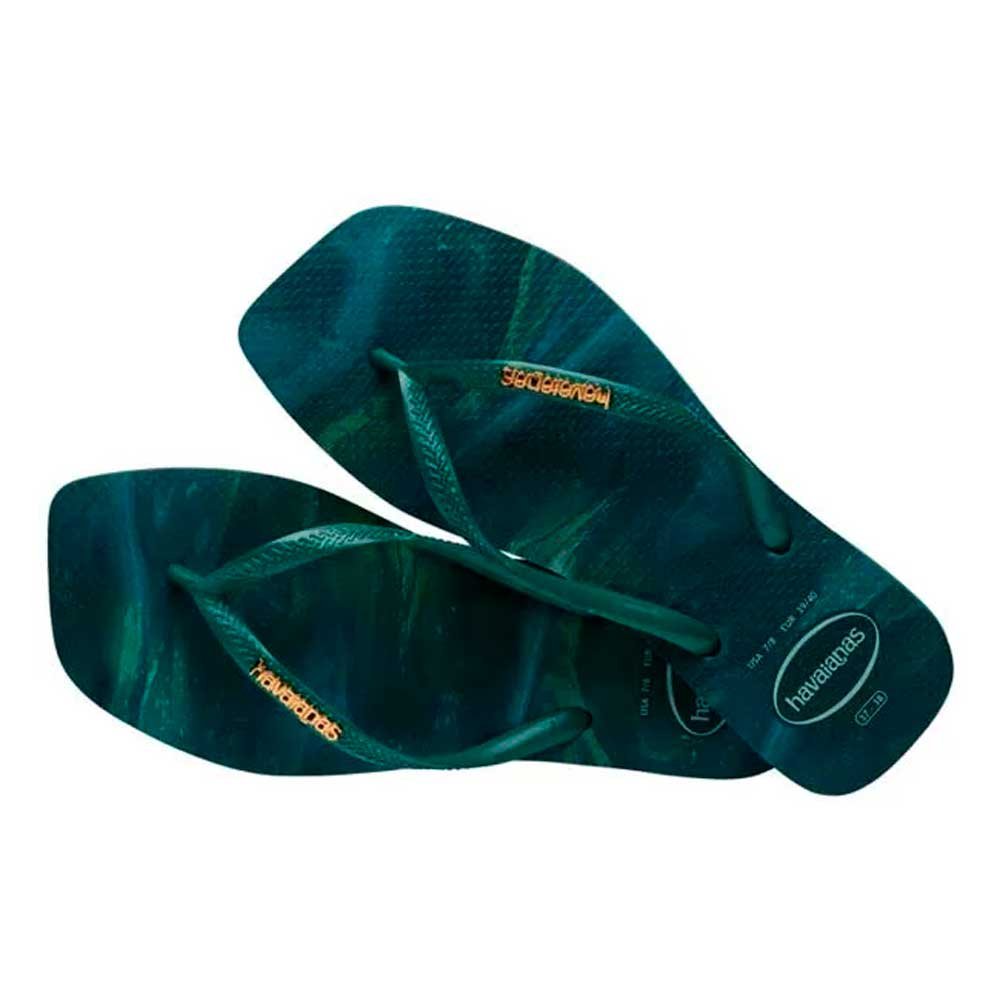 Havaianas Slim Square Trendy 5266 Verde Pantanal 35/36 Com 12 Pares