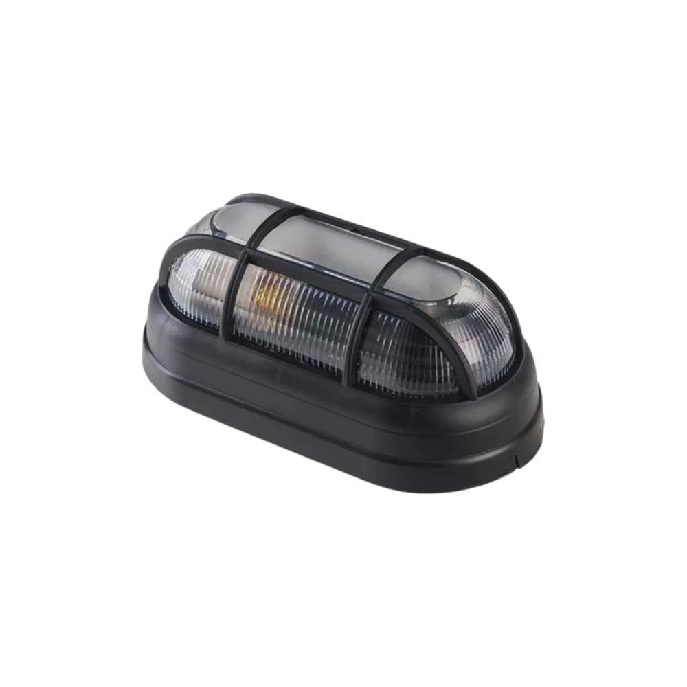Luminária Tartaruga Injetada Grande Preta Opl
