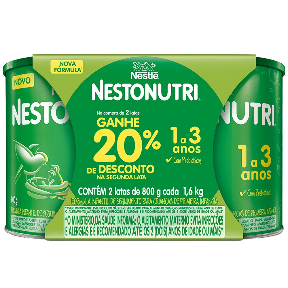 Nestonutri 1600g - 20% De Desconto Na Segunda Unidade