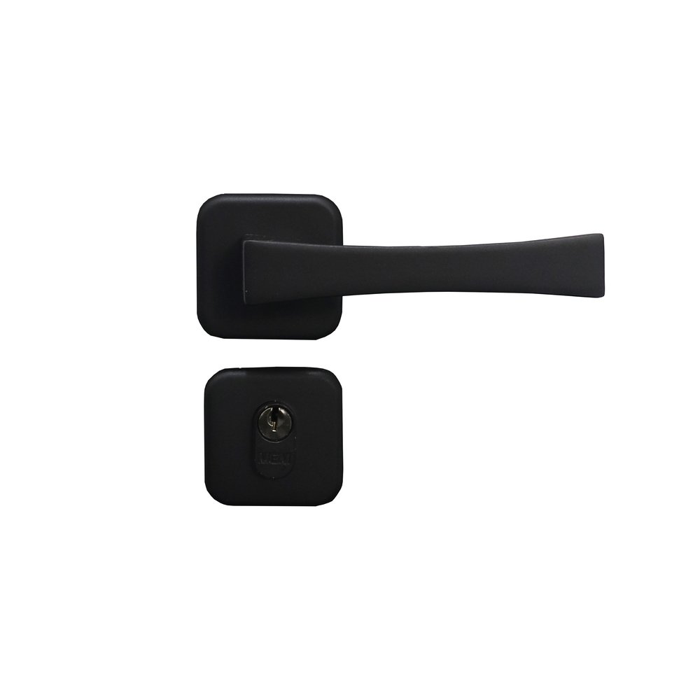 FECHADURA MGM EXTERNA 40 PARIS ROSETA PRETO FOSCO