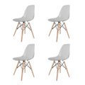 Cadeira Eames Policarbonato Fume Dsw caixa com quatro