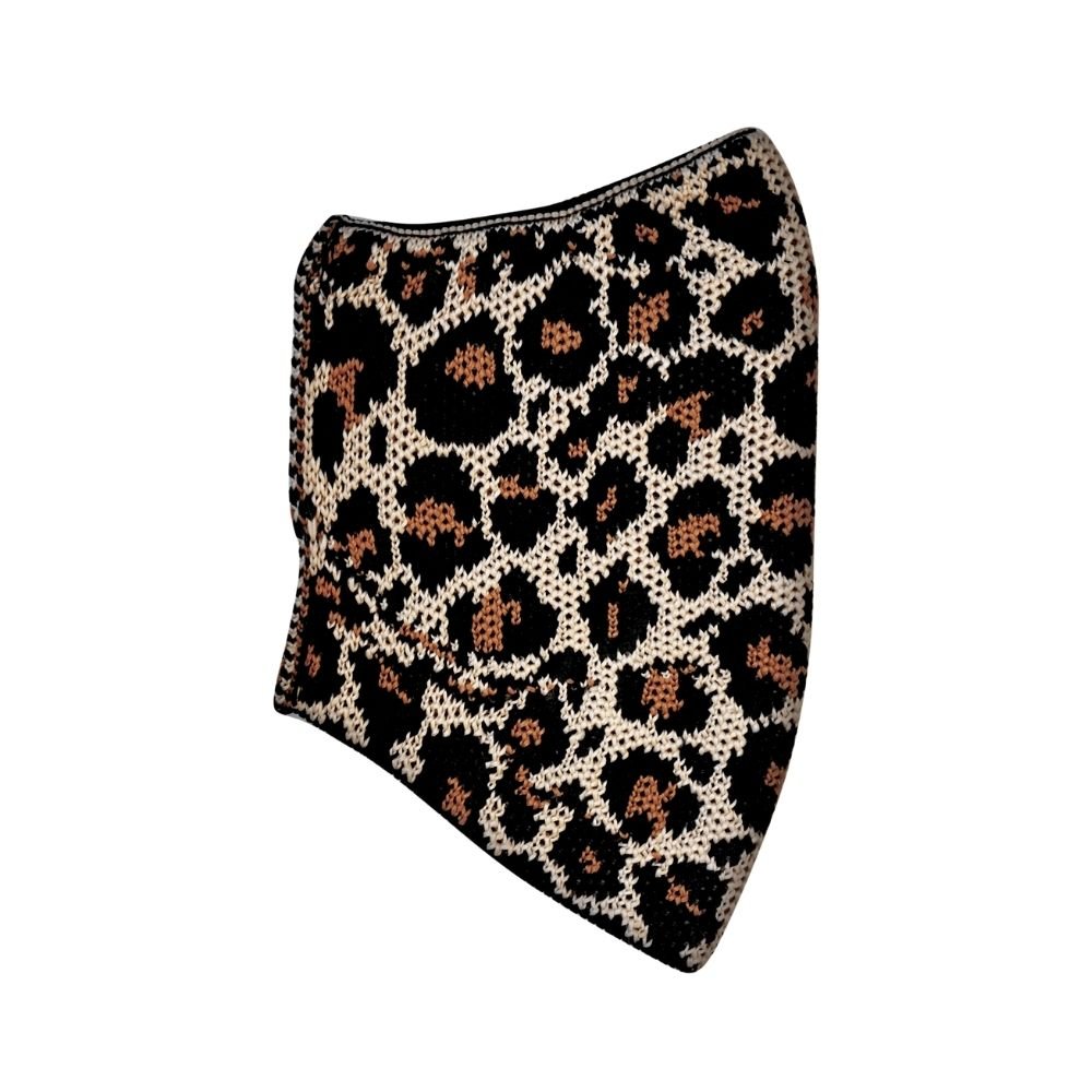 Mascara Anatomica Knit Cinza Onça M